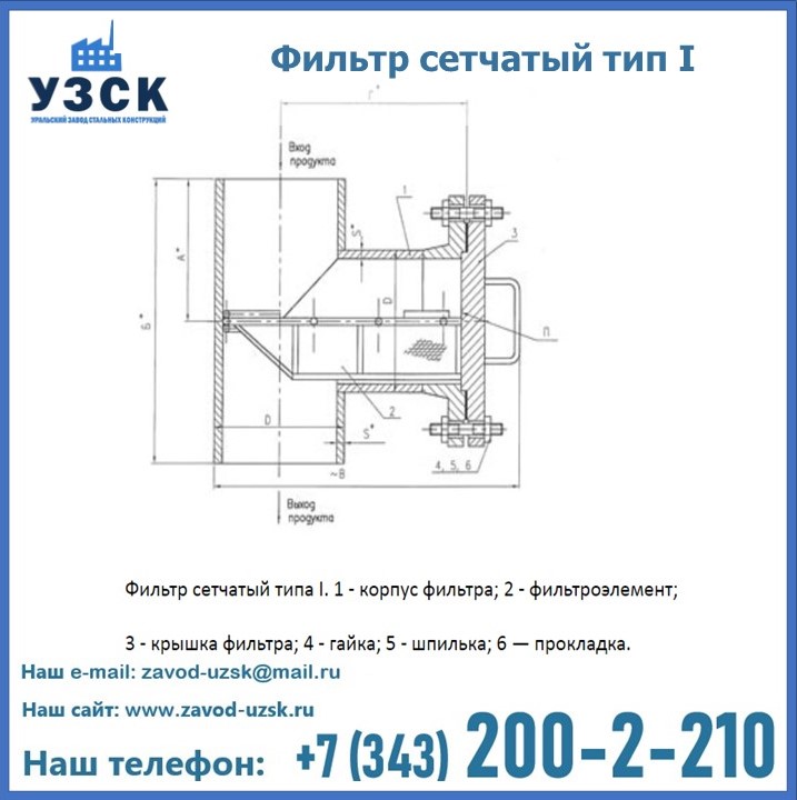 Фильтр сетчатый ФС по Т-ММ-11-2003 в Балыкчы