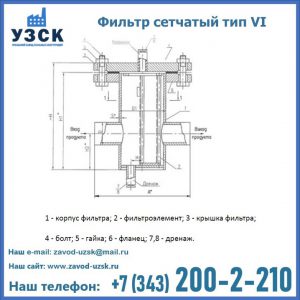 Фильтр сетчатый ФС по Т-ММ-11-2003 в Балыкчы